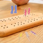 Spersonalizowane akrylowe kołki do gry w Cribbage z imieniem i nazwiskiem Podróżny prezent urodzinowy dla miłośników gry w Cribbage