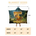Gepersonaliseerde fantasie eenhoorn dinosaurus initiaal ontwerp zachte capuchon deken met naam Home Decor verjaardagscadeau voor kinderen familie
