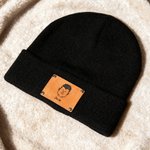 Personalized Comic Style Cartoon Character Soft Knitted Beanie Hat with Name Winter Accessory Birthday Gift for Men Women Family