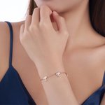 Pulsera personalizada con varios corazones y de 1 a 5 nombres grabados joyería minimalista regalo de cumpleaños o aniversario para mujer y chica