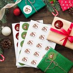 Árbol de Navidad Personalizado Muñeco de Nieve Inicial Set de 2 Pegatinas Impermeables con Nombre Fiesta de Navidad Regalos para Niños Familia Amigos