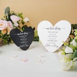 Panneau de mariage en acrylique personnalisé en forme de coeur avec nom et date Cadeau d'anniversaire de mariage et de fiançailles pour couple