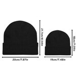 Chapeau bonnet tricoté personnalisé avec motif de vache Highland Nom brodé Accessoire d'hiver Cadeau d'anniversaire pour enfant amoureux de la vache Highland