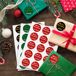 Autocollants personnalisés Joyeux Noël de la part de l'imperméable à l'eau avec nom Décoration de Noël Cadeau de fête pour la famille Ami(e)