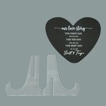 Panneau de mariage en acrylique personnalisé en forme de coeur avec nom et date Cadeau d'anniversaire de mariage et de fiançailles pour couple