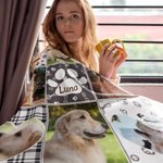 Per quando mi manchi - Coperta personalizzata con foto e nome del tuo cucciolo