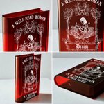 Personalized Retro Reading Girl Clear Acrylic Book Vase with Name Bookshelf Room Decor Birthday Gift for Friends Book Lovers