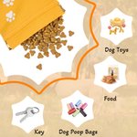 Personalised Multicolour Dog Paw Dog Treat Pouch with Name Outdoor Dog Walking Bag Holder Snack Reward Gift for Pet Lovers