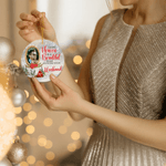 Personalized I Know Heaven Is A Beautiful Place Photo Christmas Ornament with Name Memorial Gift for Loss of Loved One