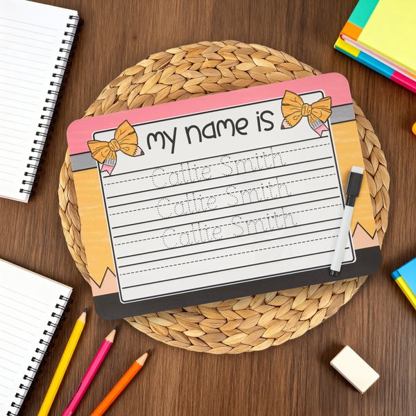 Personalized Rainbow Tractor Acrylic Handwriting Name Tracing Board with A Dry-erase Pen Home Learning Teaching Tool Birthday Gift for Boys Girls