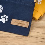 Personalised Multicolour Dog Paw Dog Treat Pouch with Name Outdoor Dog Walking Bag Holder Snack Reward Gift for Pet Lovers