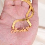 Personalizado Múltiples Fuentes Espiga Cadena Collar con Nombre Aniversario Cumpleaños Regalo para Amigos Mujeres