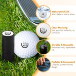 Henkilökohtainen Golf Elements Monogram Design Golf Ball Stamp with Metal Storage Box Golf Accessory Syntymäpäivä Sports Gift for Golf Players