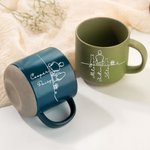Christmas Gift for Pet Owners Lovers 355ml Ceramic Mug with Cat Dog Pet Character Silhouette Birthday Adoption Anniversary Gift