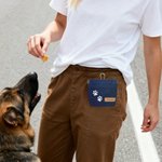 Personalised Multicolour Dog Paw Dog Treat Pouch with Name Outdoor Dog Walking Bag Holder Snack Reward Gift for Pet Lovers