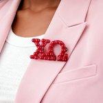 Personalized Sorority Pearl Brooch Pin with Greek Letter Sorority Accessories Initiation Ceremony Gift for Friends Girls | Callie × Affinity Licensing