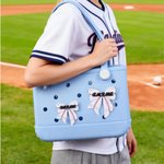Personalized Baseball Softball Soccer Sports Bag Charm with Name Accessories for Bogg Birthday Gift for Sports Moms Sports Lovers