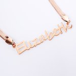 Personalizado Múltiples Fuentes Espiga Cadena Collar con Nombre Aniversario Cumpleaños Regalo para Amigos Mujeres