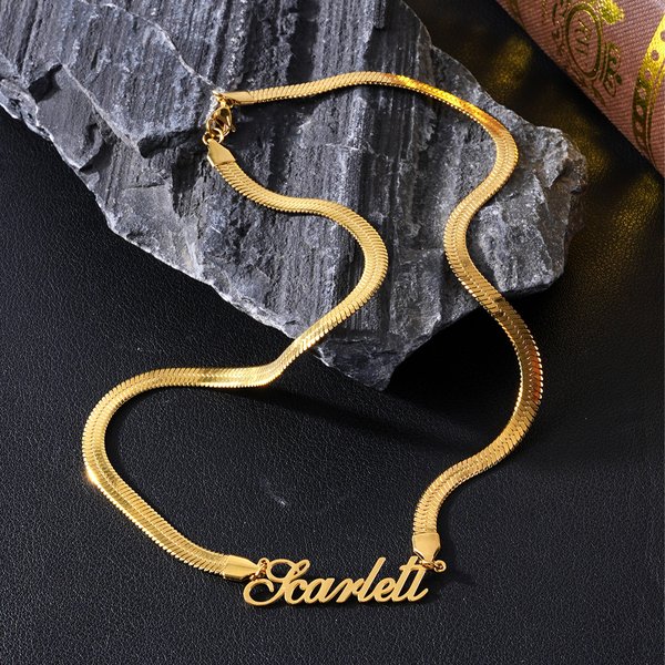 Personalizado Múltiples Fuentes Espiga Cadena Collar con Nombre Aniversario Cumpleaños Regalo para Amigos Mujeres