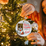 Personalized I Know Heaven Is A Beautiful Place Photo Christmas Ornament with Name Memorial Gift for Loss of Loved One
