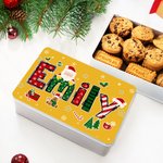 Personalized Santa Claus Elk Christmas Element Alphabet Treats Sweets Box with Name Christmas Gift for Family Kids