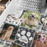 Per quando mi manchi - Coperta personalizzata con foto e nome del tuo cucciolo