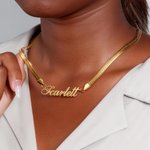 Personalizado Múltiples Fuentes Espiga Cadena Collar con Nombre Aniversario Cumpleaños Regalo para Amigos Mujeres