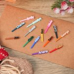 Personalized Multicolour Portable 3D Printing Cribbage Pegs with Name Set of 3 Game Night Party Gift for Cribbage Lovers Friends