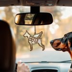 Personalised Wooden Hanging Suncatcher Ornament with Dog Name Christmas Tree Home Decor Pet Memorial Gift for Pet Lovers