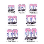Personalized Multicolor Baseball Ice Cream Drip Stickers with Name and Number Birthday Gift for Baseball Lovers