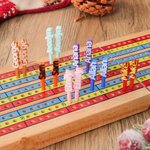 Personalized Multicolour Portable 3D Printing Cribbage Pegs with Name Set of 3 Game Night Party Gift for Cribbage Lovers Friends