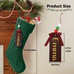 Personalised Wooden Name Tag Large Hanging Stocking Christmas Home Decor Christmas Gift for Family