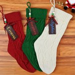 Personalised Wooden Name Tag Large Hanging Stocking Christmas Home Decor Christmas Gift for Family
