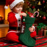 Personalised Wooden Name Tag Large Hanging Stocking Christmas Home Decor Christmas Gift for Family