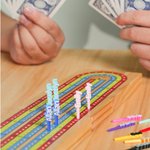 Personalized Multicolour Portable 3D Printing Cribbage Pegs with Name Set of 3 Game Night Party Gift for Cribbage Lovers Friends