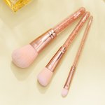 Set de 8 Pinceaux de Maquillage Personnalisé avec Nom Cadeau Anniversaire Saint-Valentin pour Femmes