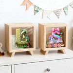 Spersonalizowana drewniana skarbonka z imieniem i nazwiskiem dla chłopców, dziewczynek i jednorożców z serii Cute Dinosaur Fantasy