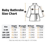 Personalized Flush Baby Bathrobe Dressing Gown with Embroidered Name Soft Super Absorbent Daily Use Birthday Baby Shower Gift for Baby Toddler