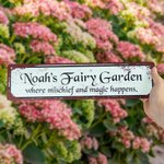 Personalised Multicolour Retro Garden Metal Sign with Name Garden Decor Housewarming Birthday Gift for Gardening Enthusiasts