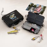 Personalized Portable Fishing Storage Box Set with Lifelike Fishing Lures and Name Fishing Accessories Father's Day Gift for Fishing Enthusiasts