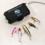 Personalized Portable Fishing Storage Box Set with Lifelike Fishing Lures and Name Fishing Accessories Father's Day Gift for Fishing Enthusiasts