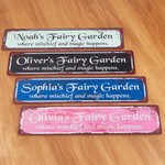Personalised Multicolour Retro Garden Metal Sign with Name Garden Decor Housewarming Birthday Gift for Gardening Enthusiasts