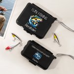 Personalized Portable Fishing Storage Box Set with Lifelike Fishing Lures and Name Fishing Accessories Father's Day Gift for Fishing Enthusiasts