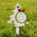 Décoration de l'arbre de Noël du cimetière avec nom et texte Cadeau de Noël en l'honneur de la famille décédée