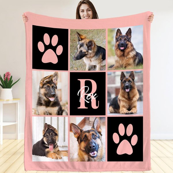 Caro cagnolino, il tuo amore mi avvolge come una coperta calda - Coperta morbida personalizzata con foto del tuo amico a quattro zampe