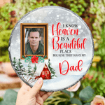 Personalized Photo Frame Design Garden Stone with Title and Stand Garden Decoration Memorial Christmas Gift for Loss of Loved One