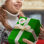 Personalizado Santa Deer impermeable pegatinas Nombre Etiquetas DIY Regalo Decoración Navidad Festival Fiesta Favores para la Familia Amigos