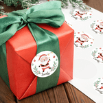 Personalizado Santa Deer impermeable pegatinas Nombre Etiquetas DIY Regalo Decoración Navidad Festival Fiesta Favores para la Familia Amigos