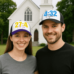 Personalized Multicolor Bible Verse Baseball Cap Adjustable Band Hat with Name Religious Day Birthday Christening Gift for Christian