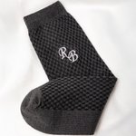 Personalisierte Socken mit besticktem Monogrammen | Warm und weich | Herren-Accessoire | JGA Hochzeit Geschenk für Männer Trauzeugen Bräutigam